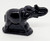 Unknown Small Black Molded Elephant Figurine, a small black plastic decorative elephant with detailed trunk, ears, and body, suitable for home decor or collection.