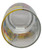Smurfs Vintage 1982 Papa Smurf Glass Tumbler, top view showing colorful Smurfs character design on the glass surface.