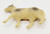 Unknown Vintage Celluloid Small Horse Toy Figure, antique beige horse figurine with dark spots on its back showing signs of age and wear