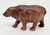 Unknown Vintage Celluloid Brown Bear Toy Figure, antique brown bear figurine made of celluloid with detailed fur texture, collectible vintage toy
