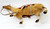 Unknown Caramel Colored Felt Covered Horse Figure with Saddle, plush toy horse in caramel color with saddle and bridle for children or collectors.
