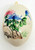 Unknown Hand Painted Asters with Blue Butterfly Easter Egg Hanging Ornament, decorated with colorful flowers and butterflies, showcasing intricate artwork and vibrant colors.