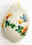 Hand Painted Asters with Blue Butterfly Easter Egg Hanging Ornament 