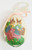 Unknown Vintage Mr. & Mrs. Easter Bunny Decoupage Easter Egg Ornament, vintage-style bunny couple illustrated with Easter basket and colorful eggs, decorated for Easter celebration.