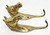 Unknown Vintage Pair of 6-inch Brass Horse Head Equestrian Wall Coat Hooks, decorative brass horse head hooks for wall hanging.