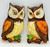 Vintage Lefton Ceramic Set of Owls Wall Decor