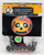 Greenbrier International Pumpkin Decorating Kit - Female Ghoul, Halloween pumpkin decorating kit with a spooky pumpkin face, pink bow, and decorative accessories.