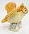 Vintage Ceramic Owl on Grey Branch Figurine Made in Taiwan