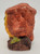 Unknown Vintage Ceramic 3.5" Tall Owl Candle Holder, colorful owl-shaped vintage ceramic candle holder with intricate textured details.