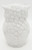Unknown Vintage White Porcelain 4-inch Owl Figurine, detailed carved owl with textured feathers on a white background.