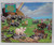 Bible Puzzle 100 Pieces - Noah's Ark 2, colorful illustration of Noah's Ark with various animals and people on lush green grass under a partly cloudy sky.