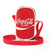 Comeco Officially Licensed Coca-Cola Hero Cross Body Bag, red and white Coca-Cola branded mini shoulder bag with adjustable strap.