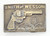 Smith and Wesson Vintage Smith and Wesson World's Finest Handgun Brass Belt Buckle, detailed metal belt buckle with revolver and logo design.