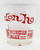 Don Ho Polynesian Palace Waikiki Hawaii Cinerama Reef Towers Hotel Cocktail Glass, clear glass with red print design.