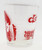 Don Ho Polynesian Palace Waikiki Hawaii Cinerama Reef Towers Hotel Cocktail Glass, clear glass with red Polynesian-themed graphics and text.
