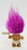 Russ Berrie & Co 1993 Happy New Year 3-inch Troll Figure with Purple Hair, toy troll with purple hair, front view