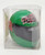 NASCAR 2003 Joe Gibbs Racing Antenna Ball - #18 Bobby Labonte Interstate Batteries Helmet, green and black antenna ball with NASCAR and Interstate Batteries logos inside clear display case.