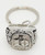 AHL Hershey Bears 2009 Calder Cup 10 Time Champion Ring Keychain, silver-colored keychain with detailed design celebrating the Hershey Bears' 10 Calder Cup championships.