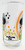 Hanna-Barbera Pizza Hut 1986 Hanna-Barbera The Flintstone Kids Glass Tumbler - Betty Rubble, collectible cartoon-themed drinking glass featuring Betty Rubble from The Flintstone Kids with music notes and colorful dots.