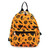 Comeco Orange Halloween Collage Mini Backpack in Nylon