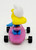 Hardees Kids Meal Toy 1990 Smurfs - Smurfette on Purple Skateboard