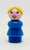 Fisher Price Original Little People Caucasian Woman with Blonde Ponytail