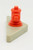 Fisher-Price Fisher Price Original Little People #938 Play Family Sesame Street Playset - Fire Hydrant, plastic fire hydrant toy on a white triangular base.