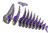EUGY Eugy Narwhal 3-D Cardboard Model Kit, assembled purple and white narwhal with patterned design and detailed internal structure.