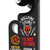 Stranger Things Do Not Disturb Sign - Hellfire Club, featuring a black sign with a red demon skull, white text, and gaming symbols, used to indicate privacy or prohibition of disturbance.