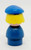 Fisher-Price Original Little People Caucasian Policewoman / Tow Truck Driver, collectible toy figurine with blonde hair, blue hat, and blue uniform.