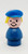 Fisher-Price Little People Policewoman and Tow Truck Driver, vintage toy figurines with painted facial features and colorful uniforms.