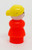Fisher Price Original Little People Caucasian Red Dress Woman with Blonde Bun