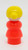 Fisher Price Original Little People Caucasian Red Dress Woman with Blonde Bun