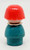 Fisher-Price Original Little People Caucasian Girl with Red Bob Hair, Turquoise Body, Toy Figure, collectible preschool toy