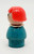 Fisher Price Original Little People Caucasian Turquoise Body Girl with Red Bob 