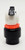 Fisher-Price Fisher Price Original Little People Lucky Dog Red Collar with Lines, toy dog figure with black nose and red collar standing on black circular base.