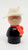 Fisher Price Original Little People Caucasian Fireman - Red Arms With No Collar