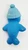 Kenner Sea Wees Icy-Gals Penny Penguin Toy Figure, blue plastic penguin with a textured hat and fish-scale pattern on its body.
