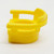 Fisher-Price Fisher Price Original Little People Captain's Chair - Yellow, a bright yellow plastic children's toy chair with a rounded backrest and armrests, designed for Little People figures.