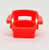 Fisher-Price Fisher Price Original Little People Captain's Chair - Bright Red, a small plastic toy chair in vibrant red color designed for children's play.