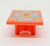 Fisher-Price Original Little People #985 Play Family Houseboat - Lobster Dinner Picnic Table, small orange plastic picnic table with a colorful top featuring a lobster and dining utensils.
