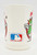 MLB Whirley Industries 1990 MLB Philadelphia Phillies Phillie Phanatic Cup, white ceramic souvenir cup featuring official Major League Baseball licensing and Phillie Phanatic mascot graphic.