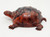 Sterling Plastic Turtle Pencil Sharpener - Brown, brown plastic turtle-shaped pencil sharpener with detailed shell and limbs design.