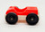 Fisher-Price Original Little People 1-Seat Garage-Style Car - Red Top White Base, toy car with black wheels and red and white body.