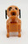 Fisher-Price Original Little People Dog / Spot, plastic toy dog with a round face, floppy black ears, and a happy expression, designed for children.