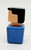 PLAYSKOOL Familiar Places and Friends #470 Rescue Center - Policeman, plastic toy figure with black hair and blue uniform in front of a blue block