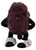 California Raisins - 1987 Sax the Raisin PVC Toy Figure, vintage collectible cartoon character figurine with a raisin body, black arms and legs, white shoes, and a saxophone accessory.