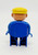 LEGO Duplo Male Figure Blue Legs Blue Top with Yellow Cap