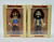 Knuckleheadz Toys Cheech & Chong Half Pints Figures, damaged boxes with collectible cartoon-style figures of Cheech and Chong in vintage outfits, each holding a rolled paper, in colorful striped packaging.