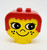 LEGO DUPLO Figure Head 2 x 2 Base with Red Hair, Freckles (Eyes Looking Left)